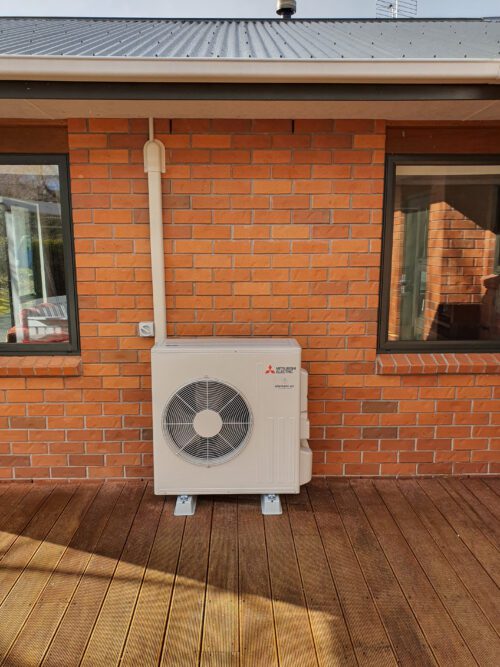 exterior heat pump