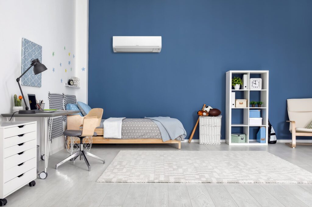 Gs50 Heat pump in bedroom